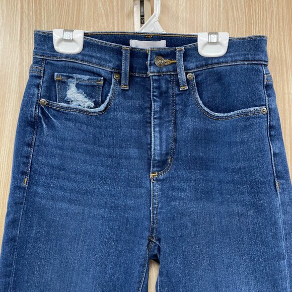 Loft Kick Crop Jeans Size 2 - Picture 2 of 9